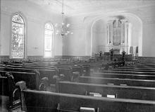 First Congregational Church, Searsport. Interior.